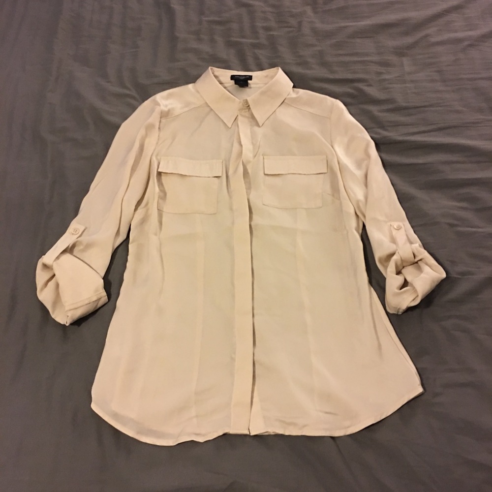 Ann Taylor Button Down Blouse